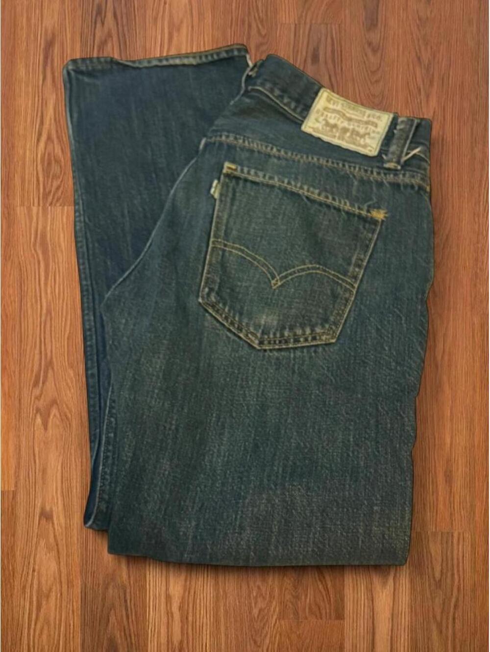 Levi's Silver Tab Men's 539 Blue and Navy Jeans